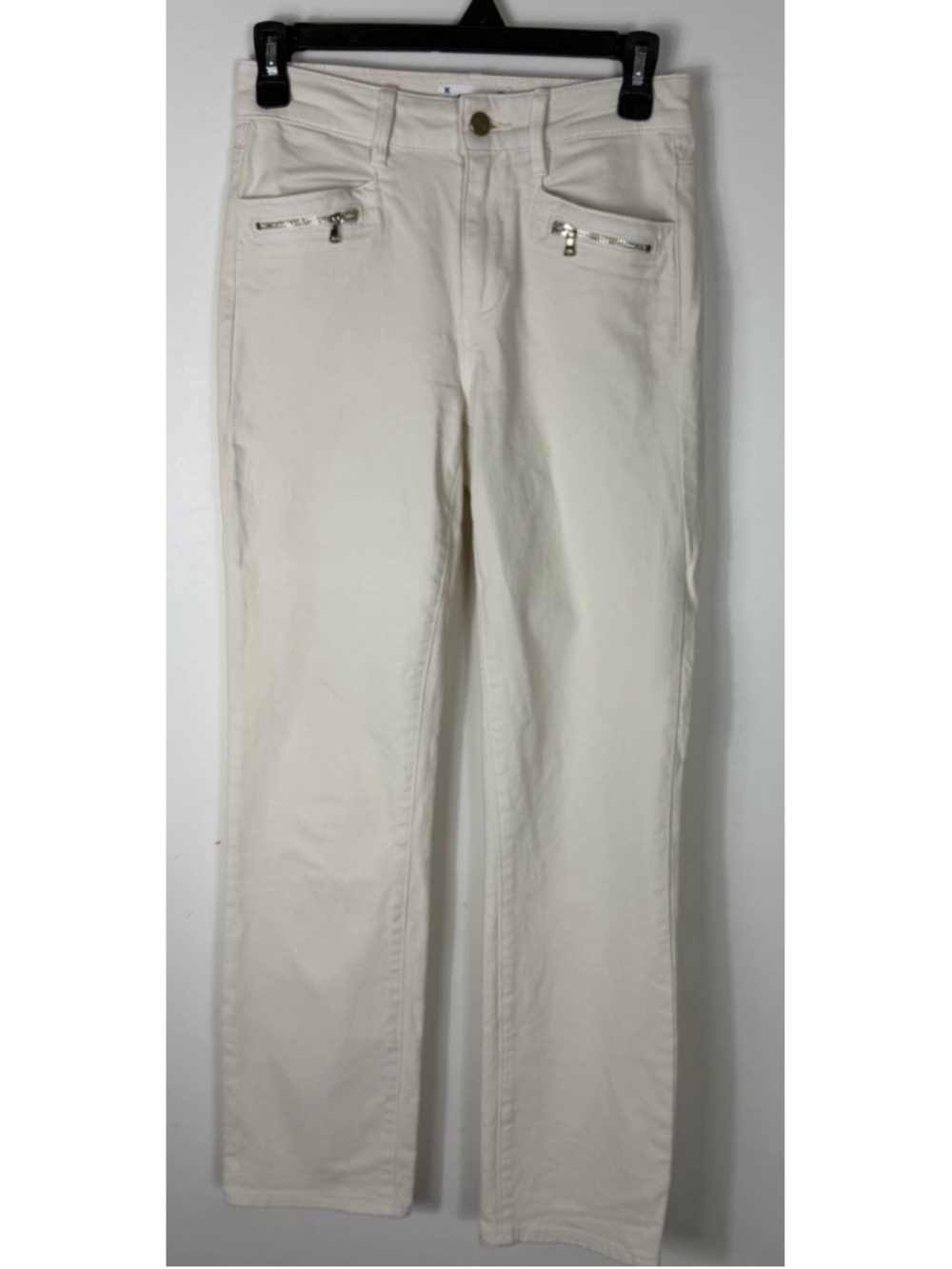 Paige Cindy high rise straight leg jeans size 24 beige